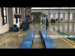 Casco real con alineador de ruedas 3D + elevación de tijeras + doble deslizamiento lateral de la placa + probador de carga del eje + frenado ro