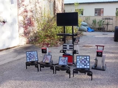 Cartesykj Alineación de ruedas 3D móvil portátil para automóviles y camiones 3 tecnología de cámara