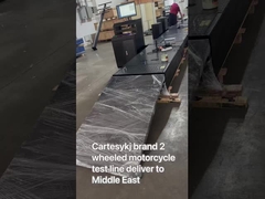 Línea de prueba de la motocicleta de 2 ruedas, probador de frenos de rodillos, velocímetro, alineación de las ruedas, pinza de las ruedas