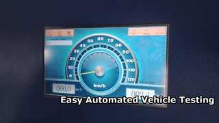 Instrumento de control LCD Cartesy con operación de pantalla táctil, modelo económico para un solo probador.