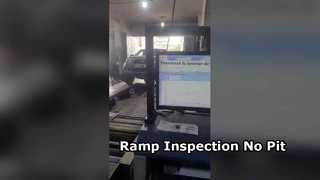 Cliente del Congo Equipos de inspección de vehículos 4 en 1 en rampa sin foso