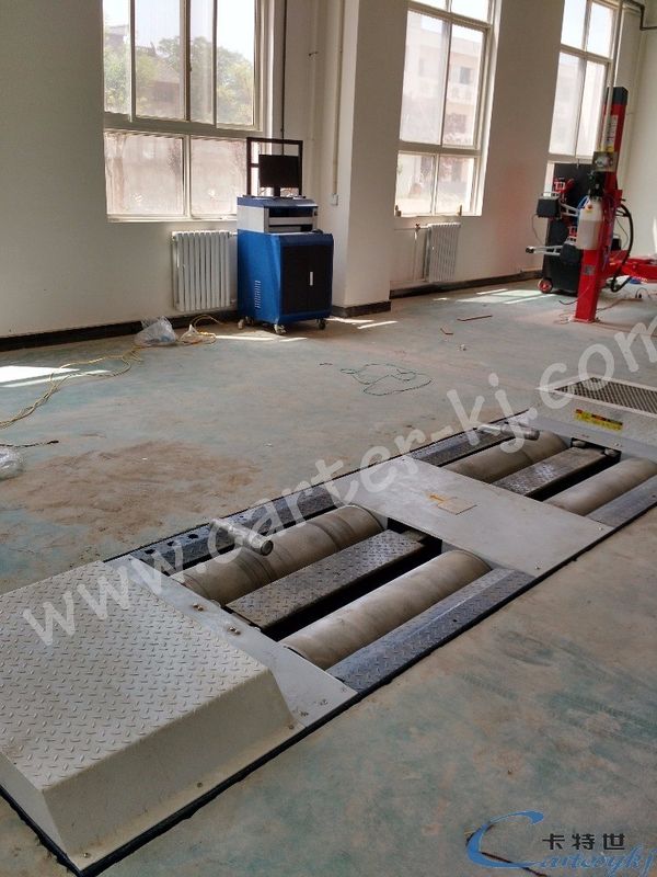 Banco de pruebas de rendimiento de potencia azul para camiones y autobuses/automóviles con dinamómetro de chasis