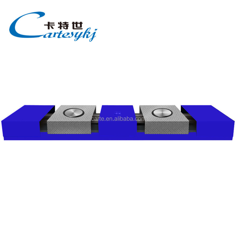 CTZJ-10 Camiones Control del ángulo de dirección del vehículo Tester de carga 10T con instrumento de control LCD con pantalla táctil