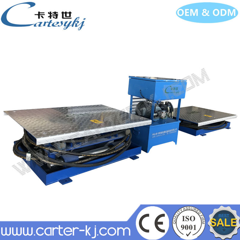 Detector de juego de vehículos con patrón de trabajo de 2,2 KW para maleteros y coches con accionamiento de presión hidráulica