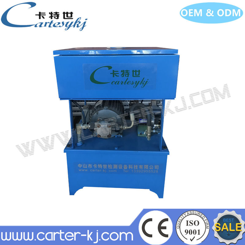 Detector de juego de vehículos con patrón de trabajo de 2,2 KW para maleteros y coches con accionamiento de presión hidráulica