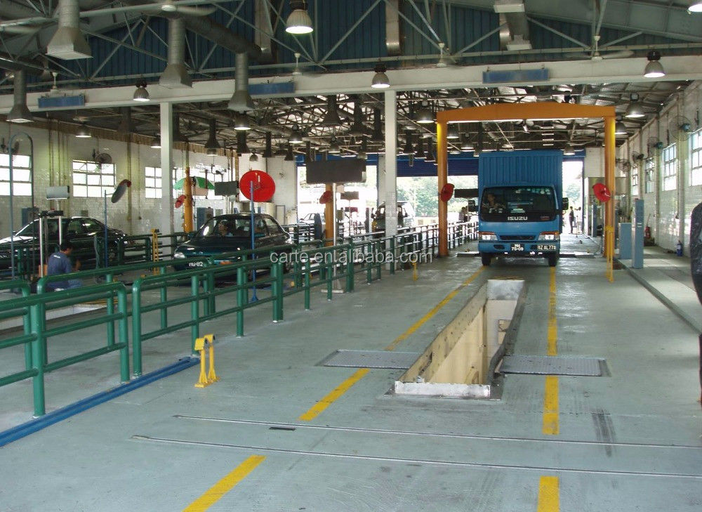 Detector de juego de vehículos con patrón de trabajo de 2,2 KW para maleteros y coches con accionamiento de presión hidráulica