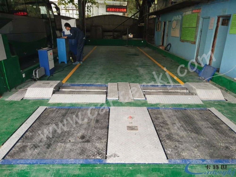 Teste de deslizamiento lateral del vehículo de carga de 15 t CTCH-15 para camiones y automóviles Equipo de inspección de vehículos
