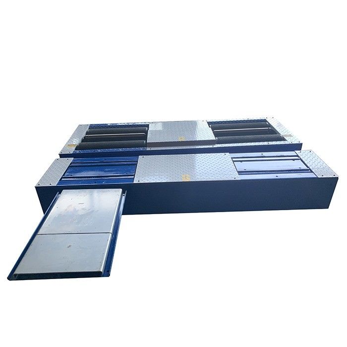 Línea de pruebas cuádruple para vehículos con rodillos de 3,0 kW con comprobador de deslizamiento lateral y frenado