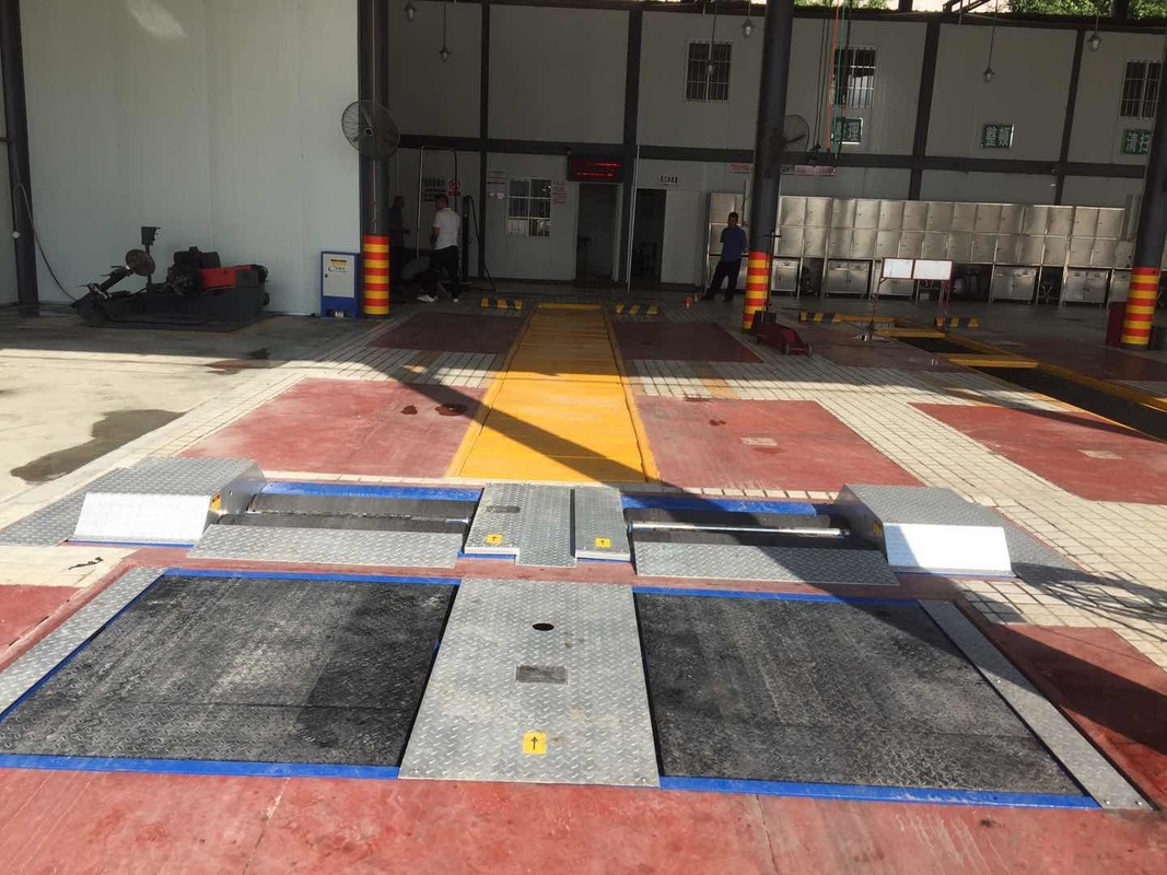 Dos examinadores CT-EWR Instalación de inspección de vehículos automotores de nivel 2 Línea de ensayo de mantenimiento y seguridad