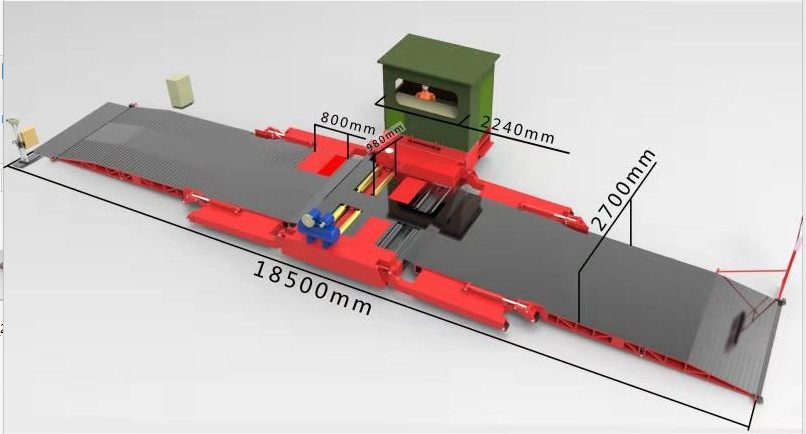 Cartesykj Línea de pruebas de seguridad de vehículos móviles Instalación de inspección de vehículos móviles para automóviles y camiones