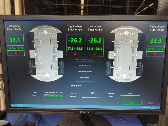 CTZJ-10 Camiones Control del ángulo de dirección del vehículo Tester de carga 10T con instrumento de control LCD con pantalla táctil