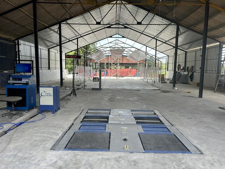 Comprobador de frenos de rodillos 5 en 1, comprobador de suspensión, carga por eje, placas dobles, deslizamiento lateral, velocímetro, comprobador de faros