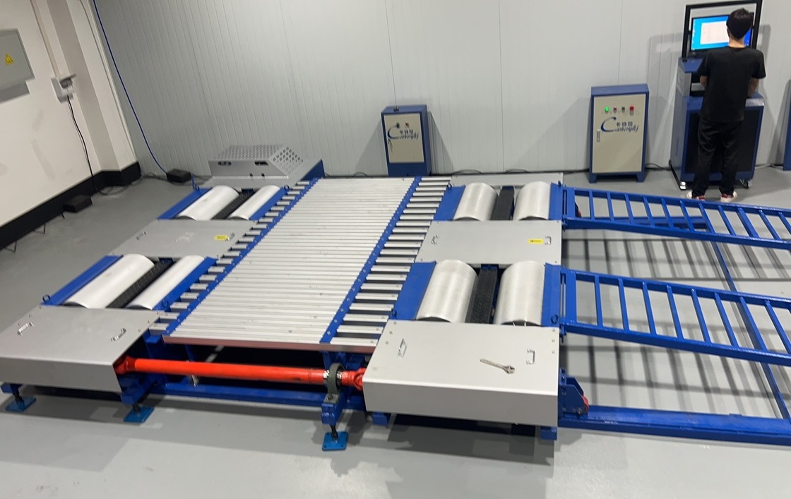 CTDCG-3-4WD 4WD Vehículo de prueba del vehículo del vehículo del chasis Dinamómetro máquina de potencia de caballos una corriente de remolino 1000hp un rodillo libre