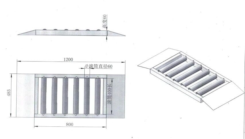 Equipo de inspección de vehículos CTZH portátil de rodillo libre para vehículos de cuatro ruedas