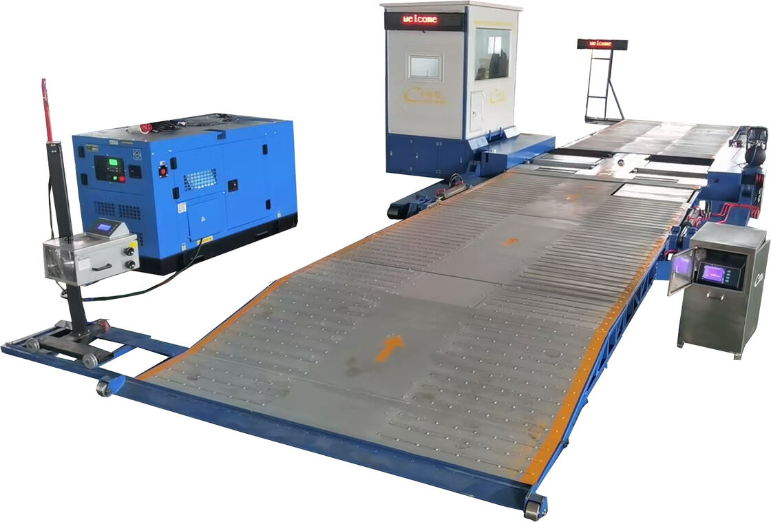 Posición de trabajo Línea de ensayo de seguridad del vehículo móvil 10000 kg Carga Línea de ensayo móvil CTYJ-10