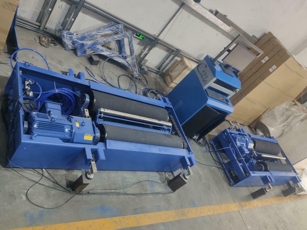 Probador de frenos de rodillos para automóviles Cartesy Fuerzas con carga de eje CTFZ-10B Probador de frenos de rodillos de 10T para vehículos pesados