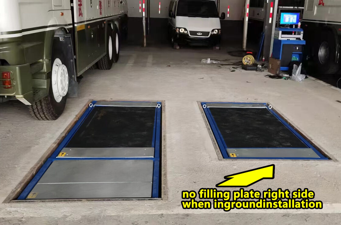 Cartesykj Probador de frenos plano de lujo 3T 10T 15T Equipo de inspección de vehículos carril de prueba de vehículos 2CTHPB-13 con probador de frenos de carga de eje de suspensión de deslizamiento lateral