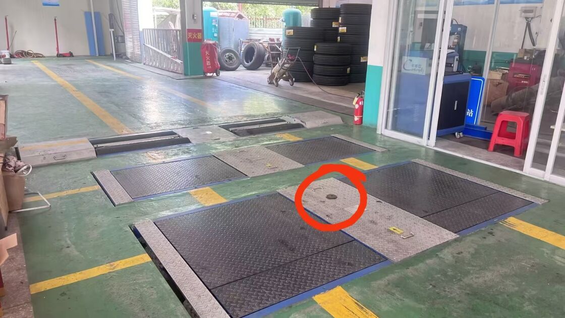 Cartesy 10t Carga CTCH-10 Probador de deslizamiento lateral del vehículo para equipos de inspección de vehículos para camiones y automóviles