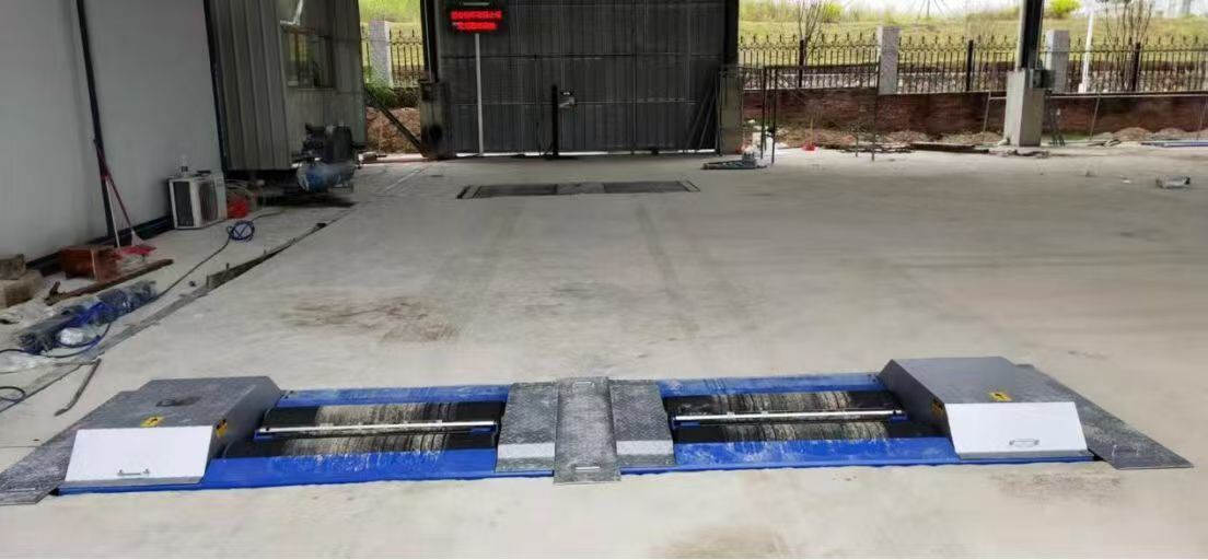 Cartesy truck test lane for repair shop Automobile Roller Brake Tester Forces With Axle Load dual plates side slip tester  10T 15T 18T capacity