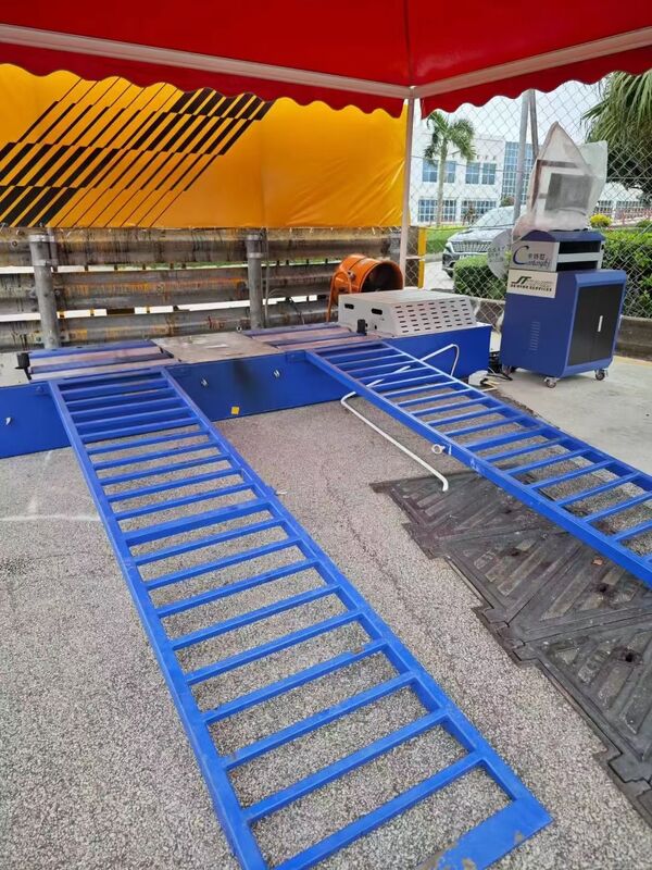 Dinamómetro de chasis de vehículo de carga de 4 toneladas con potencia de absorción máxima de 160 kW y carga máxima por eje de 3000 kg para pruebas de rendimiento automotriz