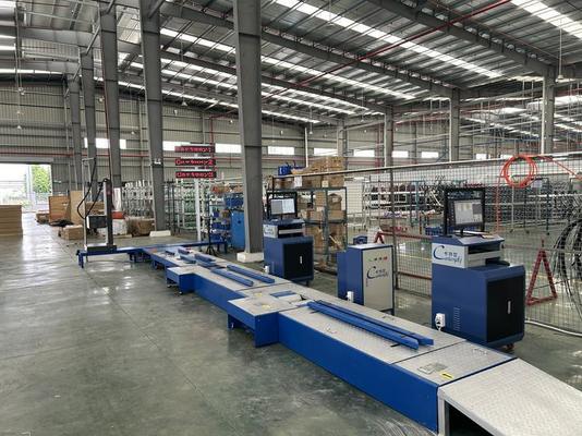 Cartesykj deliver to VN 2-wheeled Motorcycles Centralized Testing Line Include Brake Force Axle Load Speedometer Clamping Wheel Alignment Headlight Tester Noise Meter