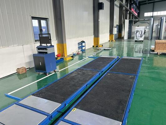 Cartesykj Luxury 4 planos probador de frenos probador de deslizamiento lateral probador de carga de eje probador de suspensión 4T Equipo de inspección de vehículos carril de prueba de vehículos para automóviles 4CTHPB-4